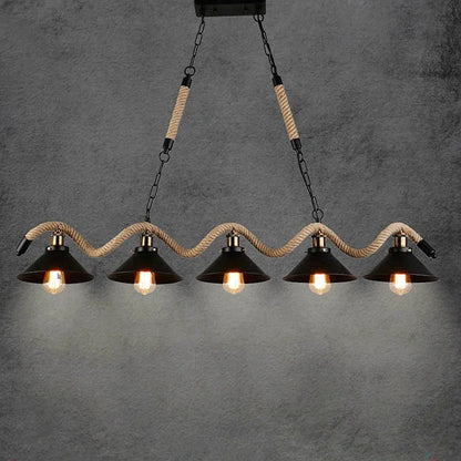 Plafonnier vintage en métal noir