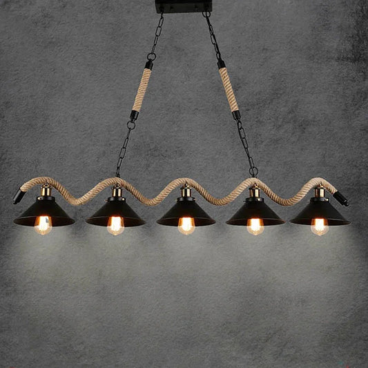 Plafonnier vintage en métal noir