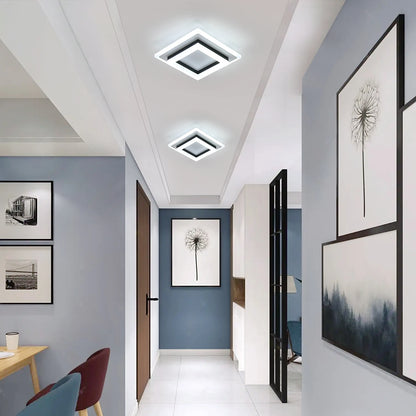 Plafonnier chambre LED moderne carré
