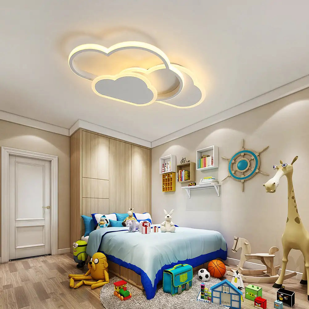 Plafonnier LED salon en forme de nuage