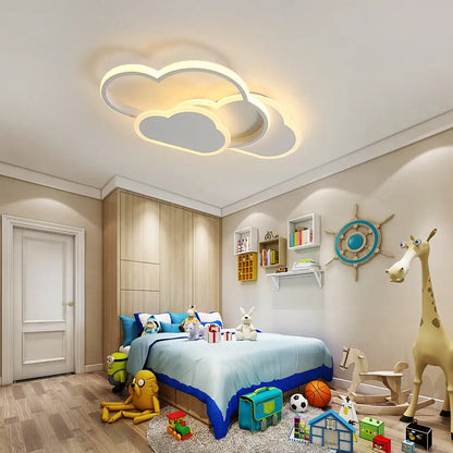 Plafonnier LED salon en forme de nuage