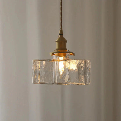 Plafonnier en verre pour salon moderne