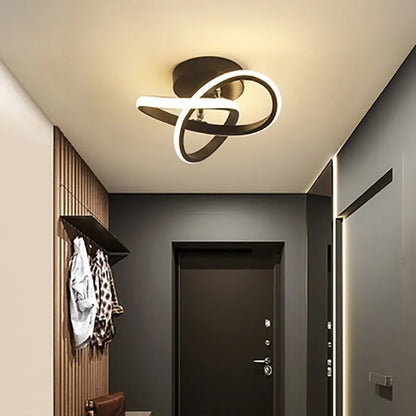 Plafonnier couloir moderne en métal