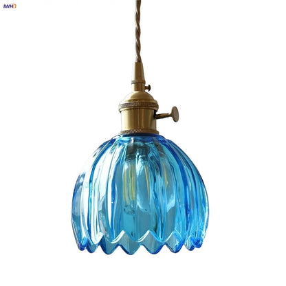 Plafonnier vintage salon nordique en verre