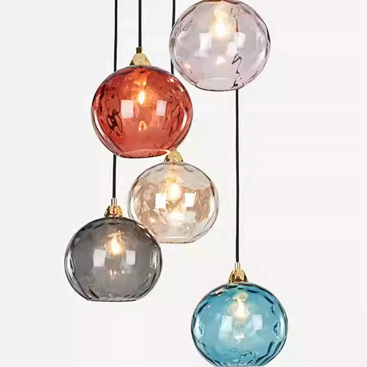 Plafonnier en verre moderne suspendu