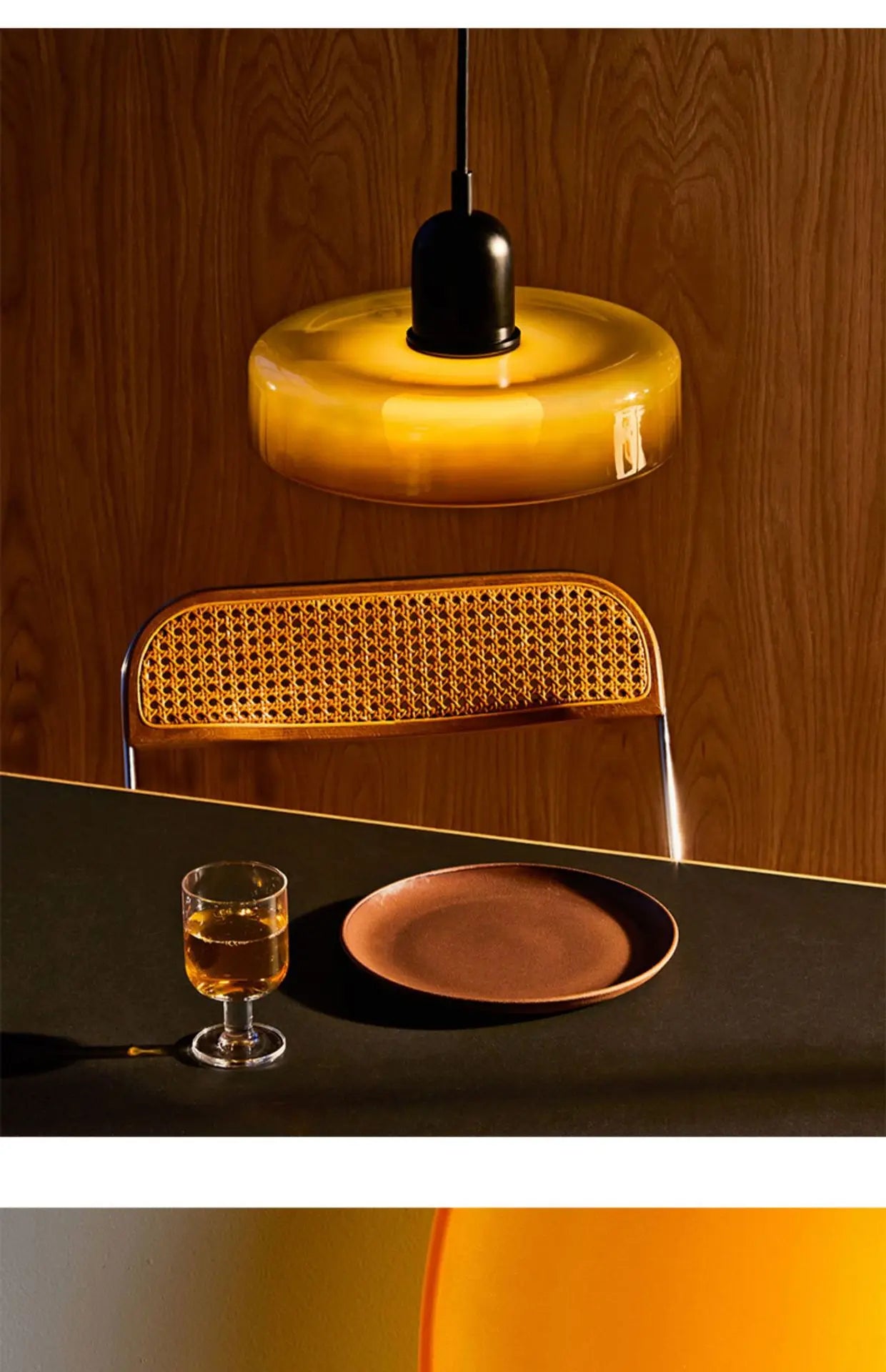 Plafonnier moderne LED en verre style nordique