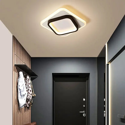 Plafonnier couloir LED moderne forme carrée