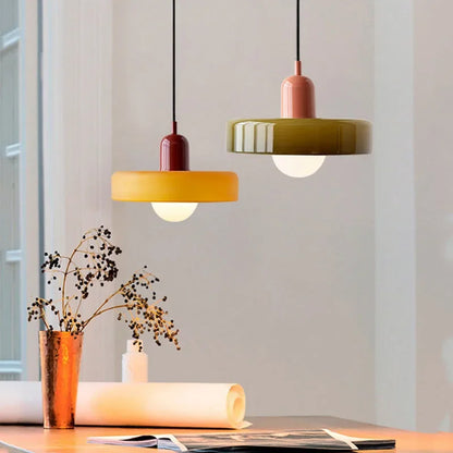 Plafonnier moderne LED en verre style nordique