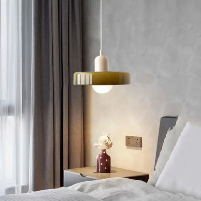 Plafonnier moderne LED en verre style nordique