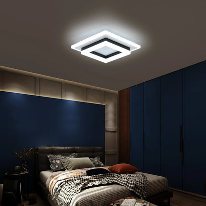 Plafonnier chambre LED moderne carré