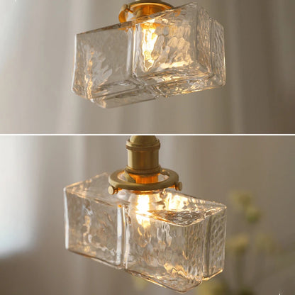 Plafonnier en verre pour salon moderne