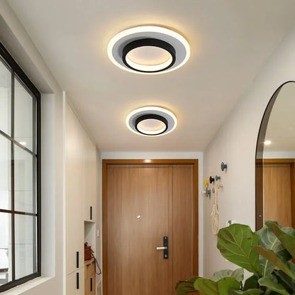 Plafonnier couloir LED moderne forme carrée
