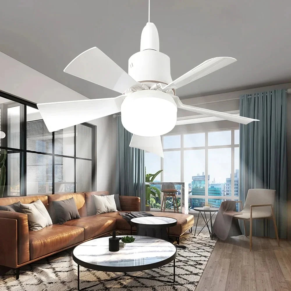 Plafonnier salon LED avec ventilateur intégré