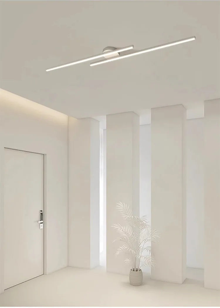 Plafonnier moderne extra fin en aluminium