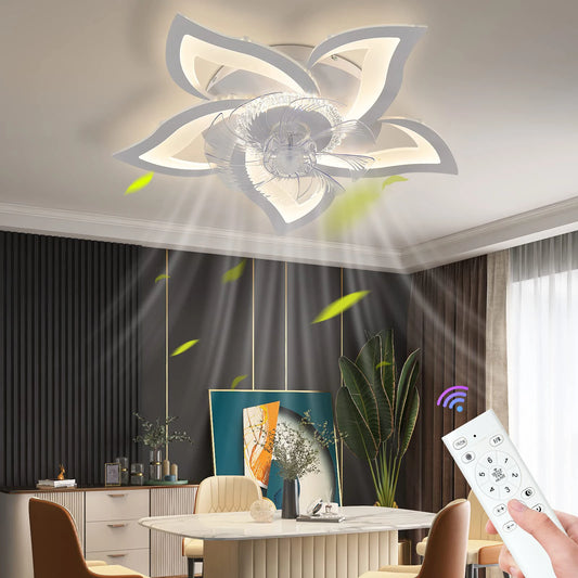 Plafonnier ventilateur moderne pour salon