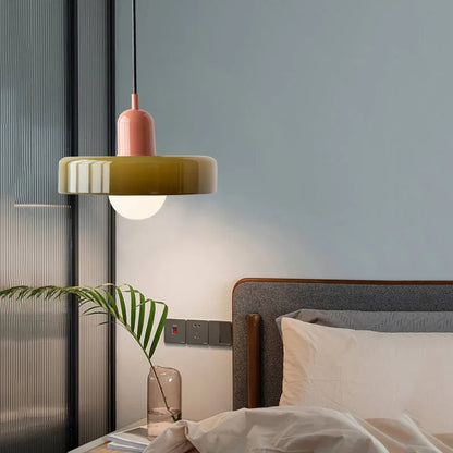 Plafonnier moderne LED en verre style nordique