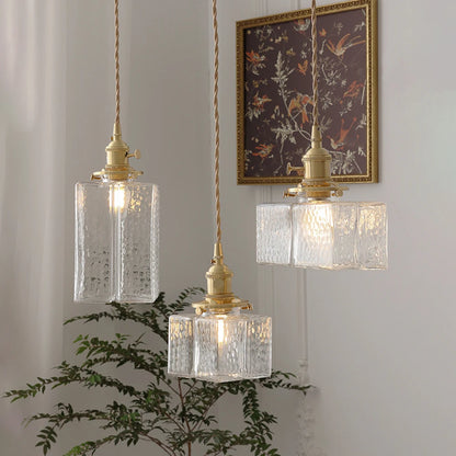 Plafonnier en verre pour salon moderne
