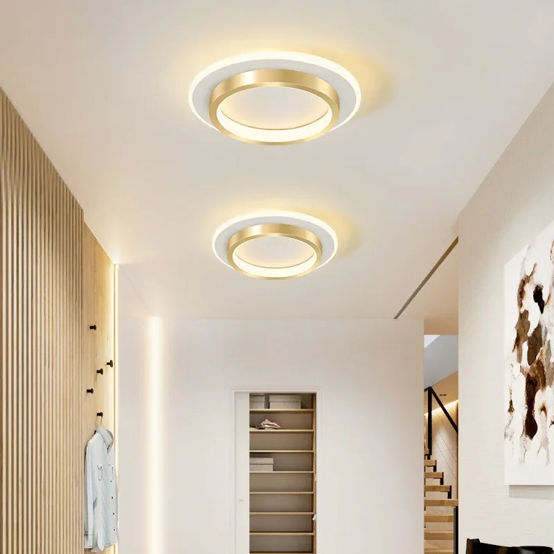 Plafonnier couloir LED moderne forme carrée