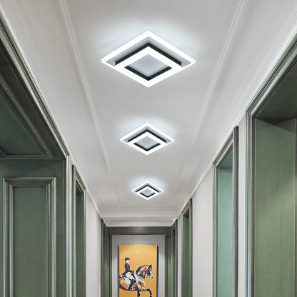 Plafonnier chambre LED moderne carré