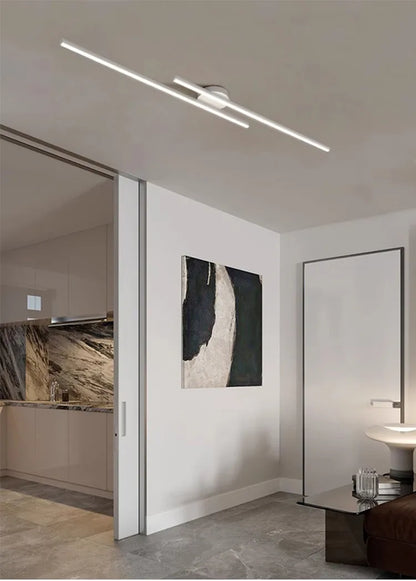 Plafonnier moderne extra fin en aluminium