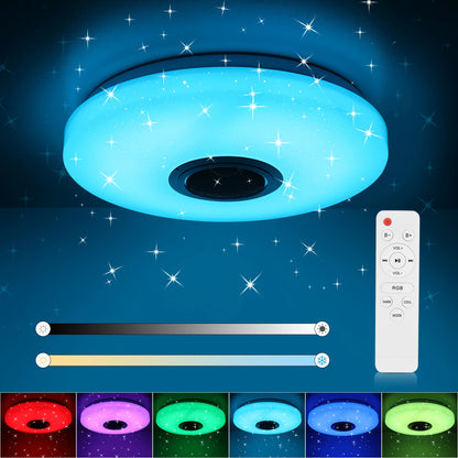Plafonnier LED bluetooth 7 couleurs