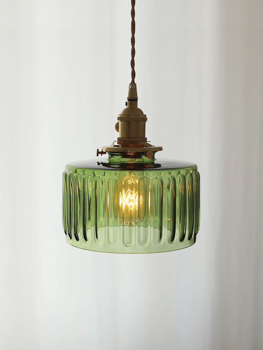 Plafonnier chambre vintage en verre style nordique