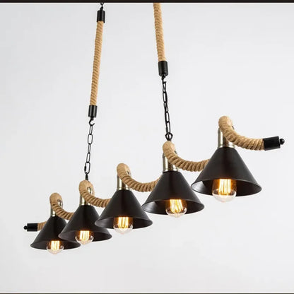Plafonnier vintage en métal noir